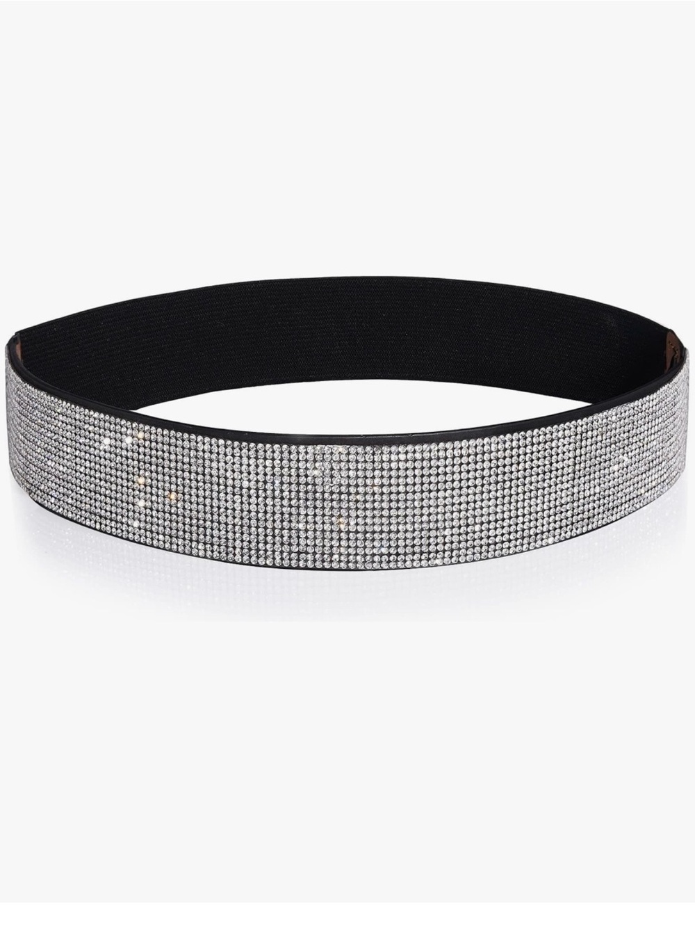 Silver elastic belt